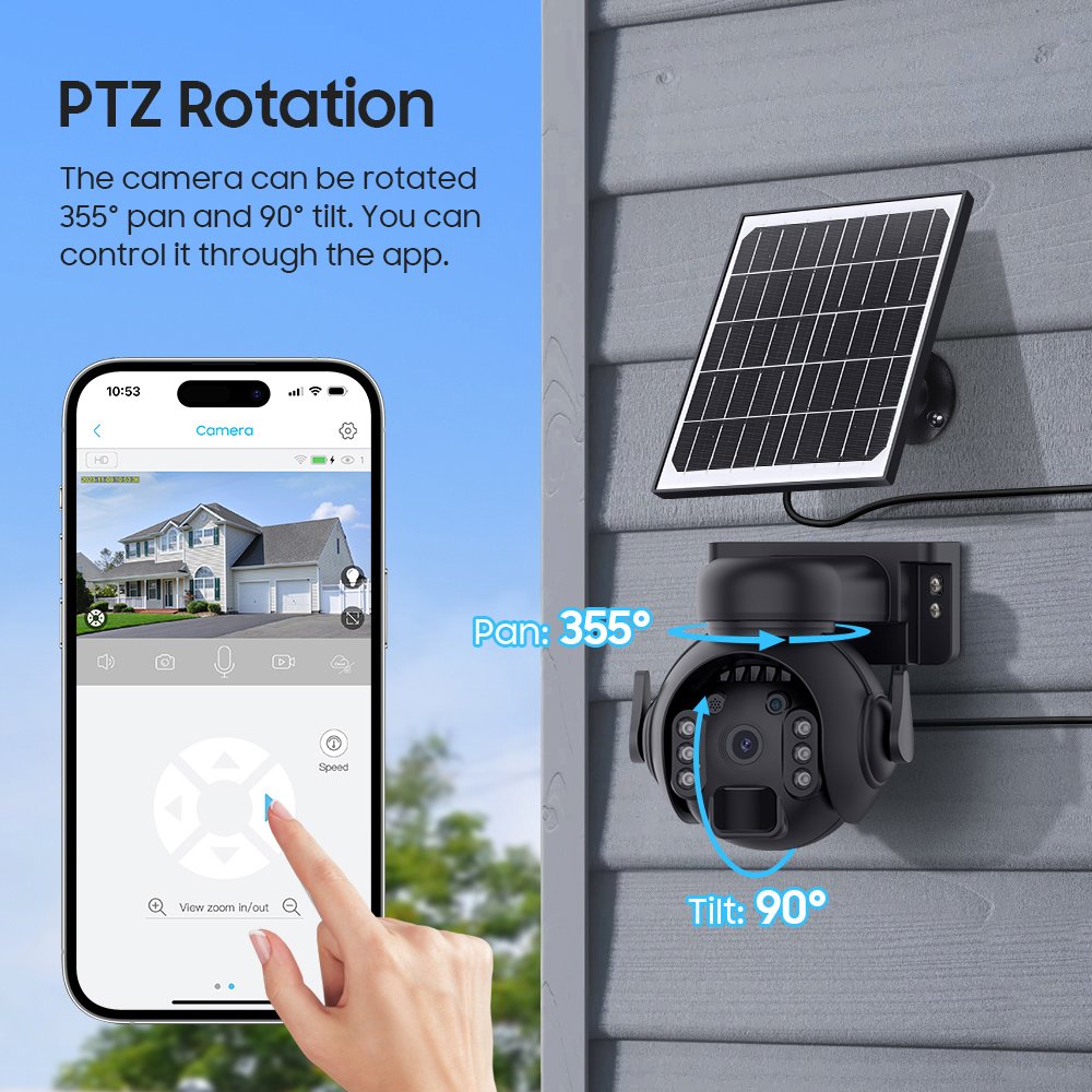 smart iliaki kamera ST-515C-3M-4G-BK, 3MP, 4G, SD, PTZ, IP65 4G