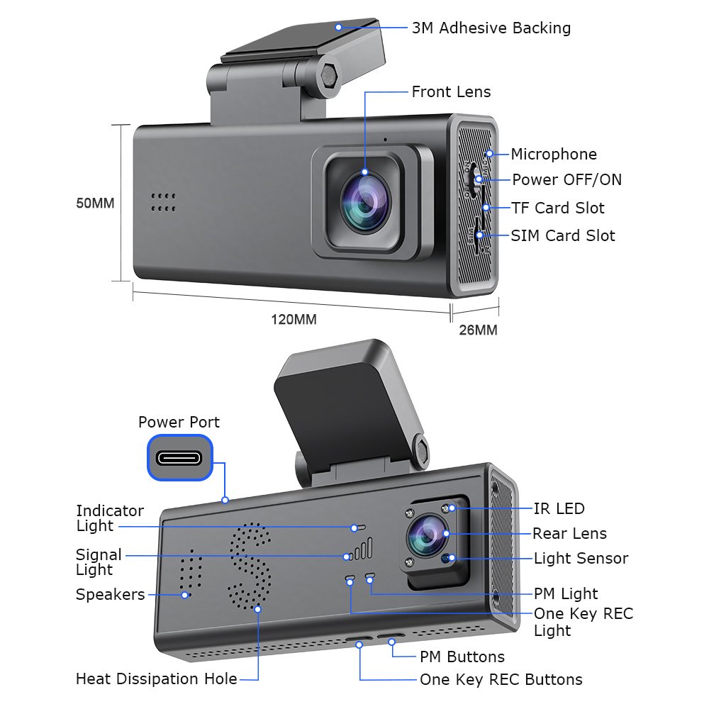 smart kamera aytokinitoy, mprostini/kampinas, 1080p, 4G, GPS Kamera 4