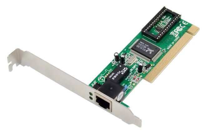 POWERTECH κάρτα επέκτασης PCI σε 1x RJ45 , RTL8139D, 10/100Mbps 2091