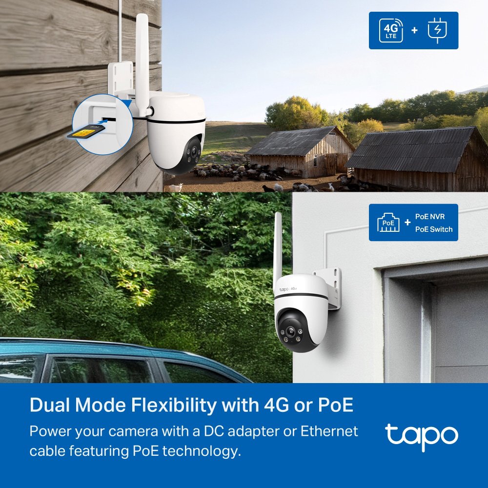 smart kamera Tapo C501GW, 1080p, 4G, PTZ, IP66, V2.0 4G