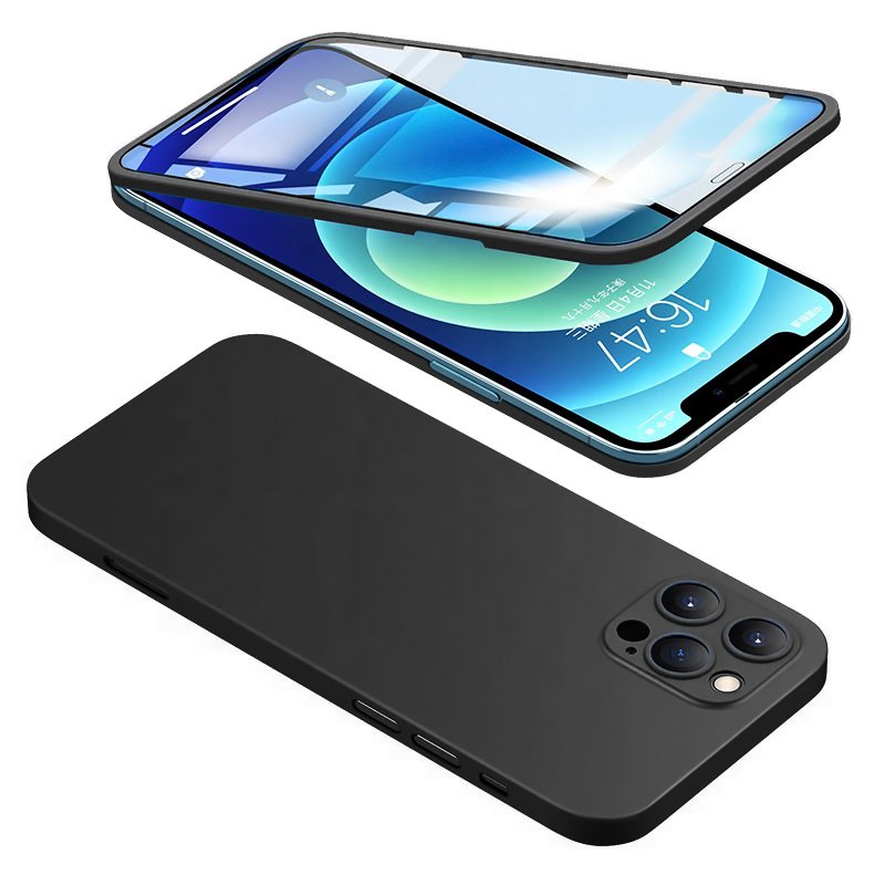 POWERTECH θήκη & tempered glass 2.5D C-0003, iPhone 12 Pro Max, μαύρη 3127