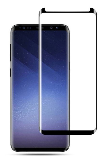 POWERTECH Tempered Glass 3D  Samsung S8 Plus, Full glue, μαύρο 969