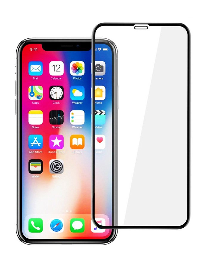 POWERECH empered Glass 5D Full Glue για iPhone XS Max, Black 1125