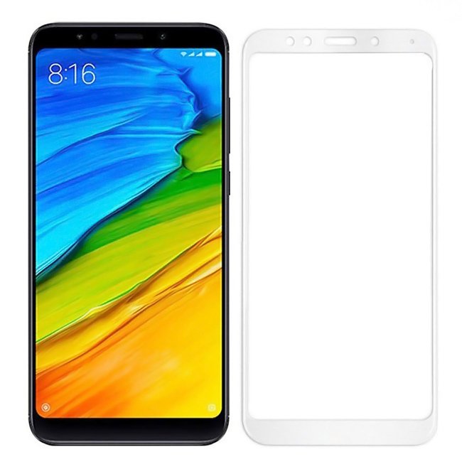 POWERECH empered Glass 5D Full Glue για Xiaomi Note 5 Qualcomm, λευκό 1189