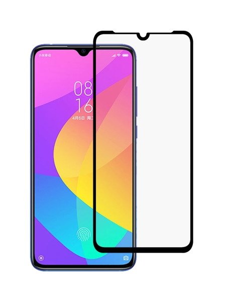 POWERECH empered Glass 5D Full Glue, Xiaomi Mi CC9 Qualcomm, μαύρο 1230