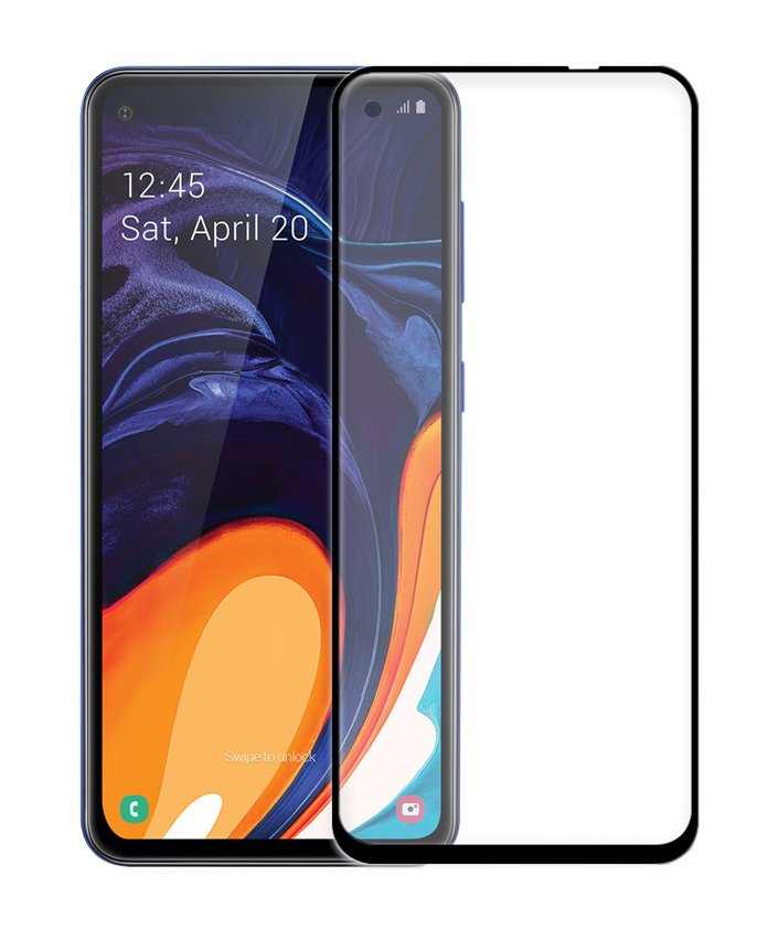 POWERECH empered Glass 5D Full Glue, Samsung A60 2019, μαύρο 1244