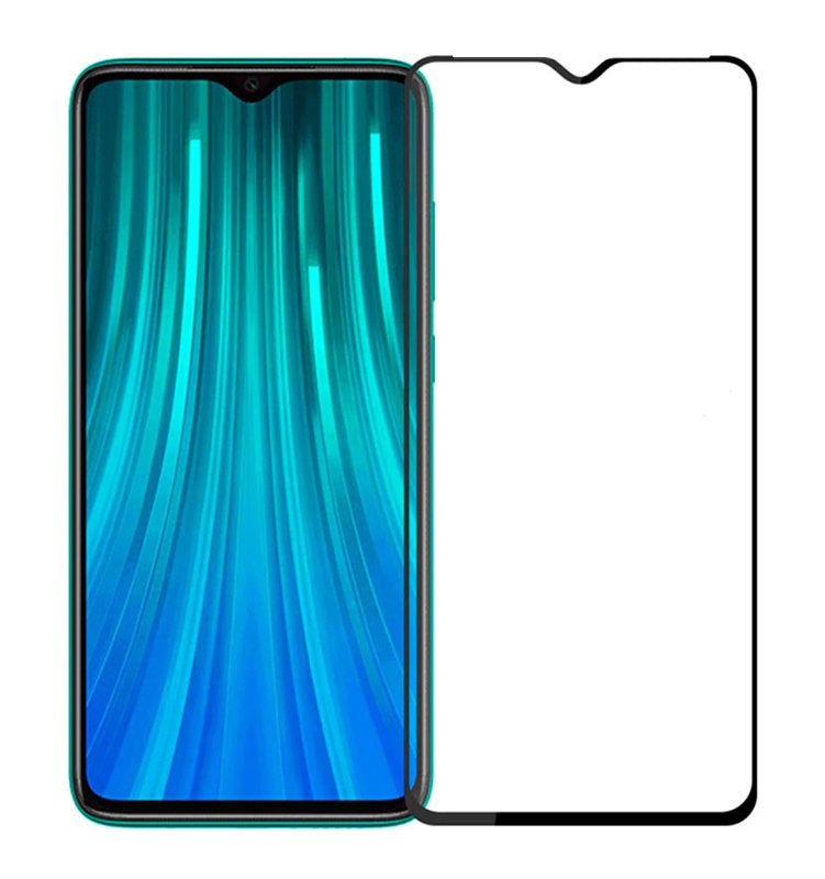 POWERECH empered Glass 5D, Full Glue, Xiaomi Redmi Note 8, μαύρο 1304