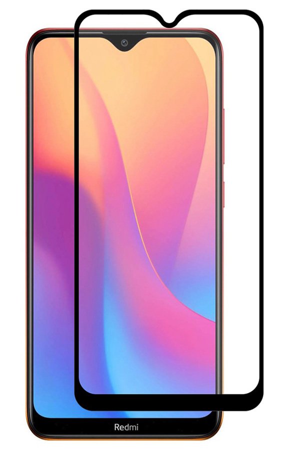 POWERECH empered Glass 5D, Full Glue, Xiaomi Redmi 8A, μαύρο 1386