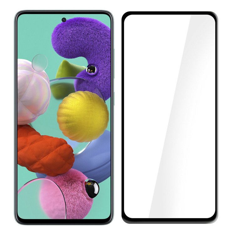 POWERECH empered Glass 5D, Full Glue, Samsung Galaxy A51, mayro 1453 A51 Series