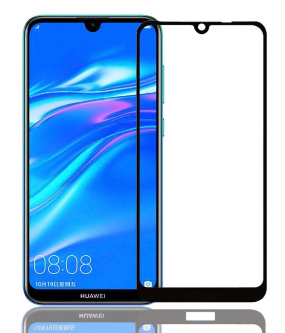 POWERECH empered Glass 5D για Huawei Y8p, full glue, μαύρο 1693