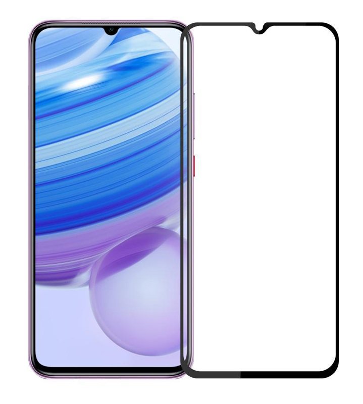 POWERECH empered Glass 5D, full glue, Xiaomi Redmi 10X/Pro 5G, μαύρο 1839