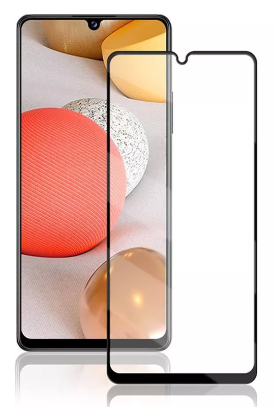 POWERTECH Tempered Glass 5D Full Glue  για Samsung A42 5G, μαύρο 1952