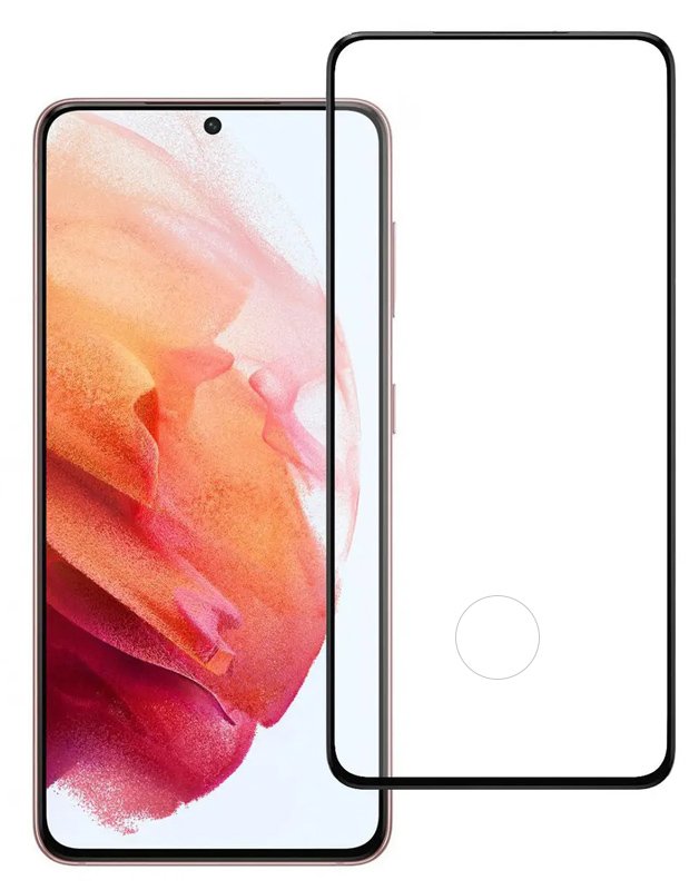 POWERECH tempered glass 3D, full glue, Samsung S21 5G, μαύρο 2325