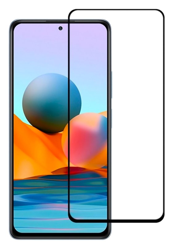 POWERECH empered Glass 5D Full Glue, Xiaomi Note 10 Pro/Max, μαύρο 2640