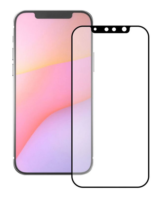 POWERTECH tempered glass 5D  iPhone 13 Pro Max, full glue, μαύρο 2883