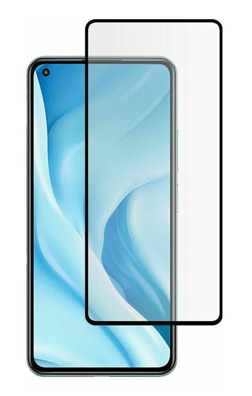 POWERTECH tempered glass 5D για Xiaomi Mi 11 Lite 4G/5G, μαύρο 2885