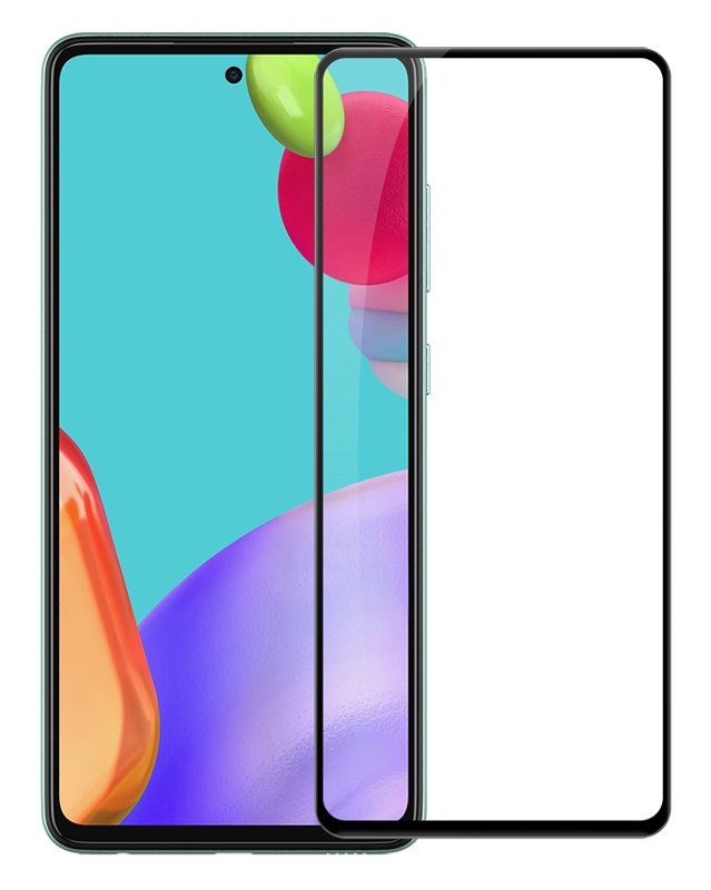 POWERTECH tempered glass 5D για Samsung Galaxy A52 4G/5G, μαύρο 2886