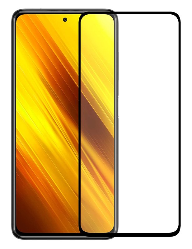 POWERTECH tempered glass 9H 5D  για Xiaomi Poco X3 GT, μαύρο 3123