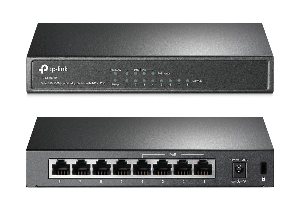 TP-LINK Desktop Switch  8 Θυρών, με 4-port POE, Ver. 6.0 533