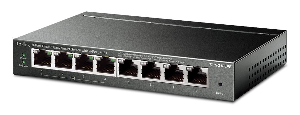 TP-LINK Easy Smart Switch , 8-Port Gbit, 4-Port PoE, Ver. 5.0 3567