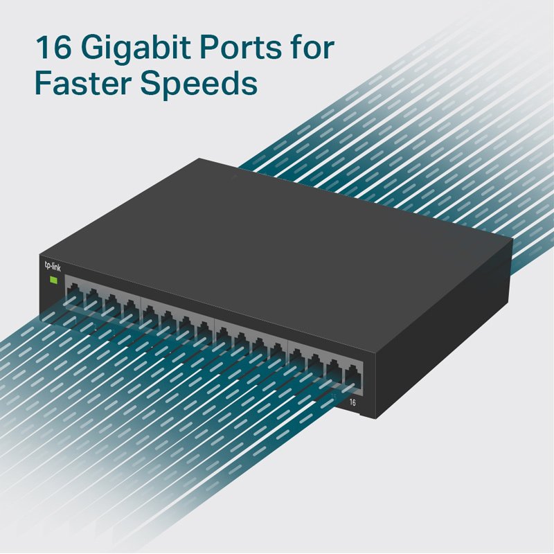 TP-LINK Easy Smart Switch , 16-Port Gigabit, Ver. 1.2 3566 - Image 2