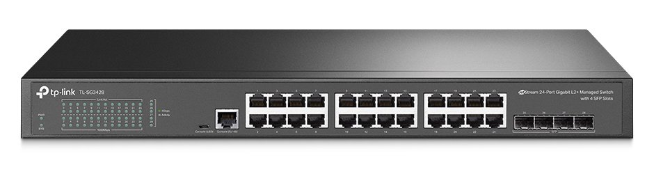 TP-LINK L2+ managed switch , 24-Port Gigabit, 4x SFP, Ver. 2.0 3374