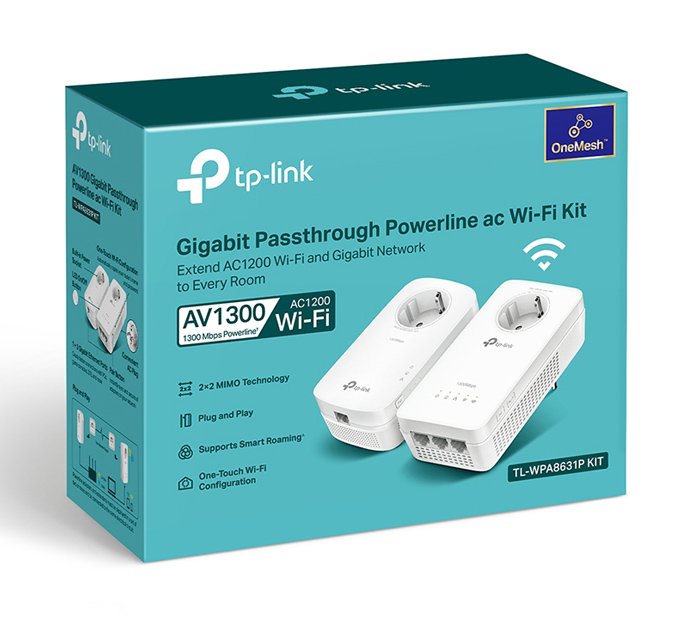powerline ac WiFi kit, AV1300 Gigabit, Ver. 3.0 3290 Powerline