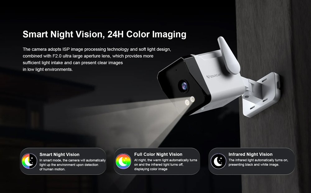 smart kamera TS3, 3MP, WiFi, SD, IP66 outdoor