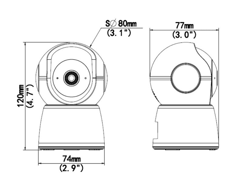 UNIARCH smart κάμερα , 3MP, WiFi, PTZ, SD 7110 - Image 4