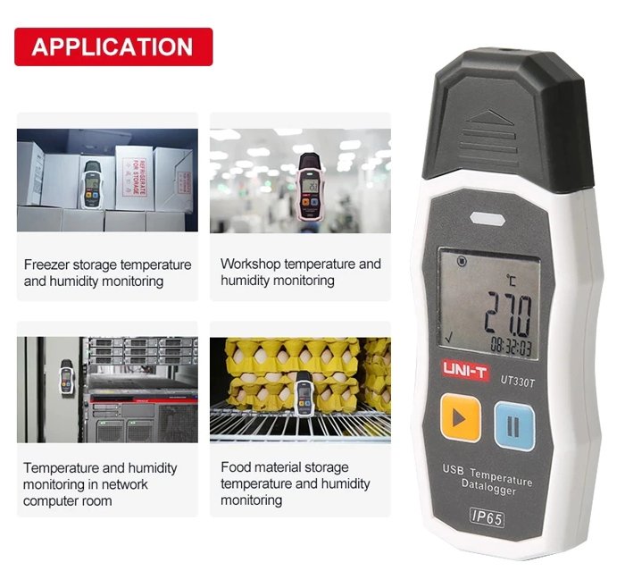 psifiako thermometro, USB, -30 eos 70 °C Thermometro - Ygrasiometro 2