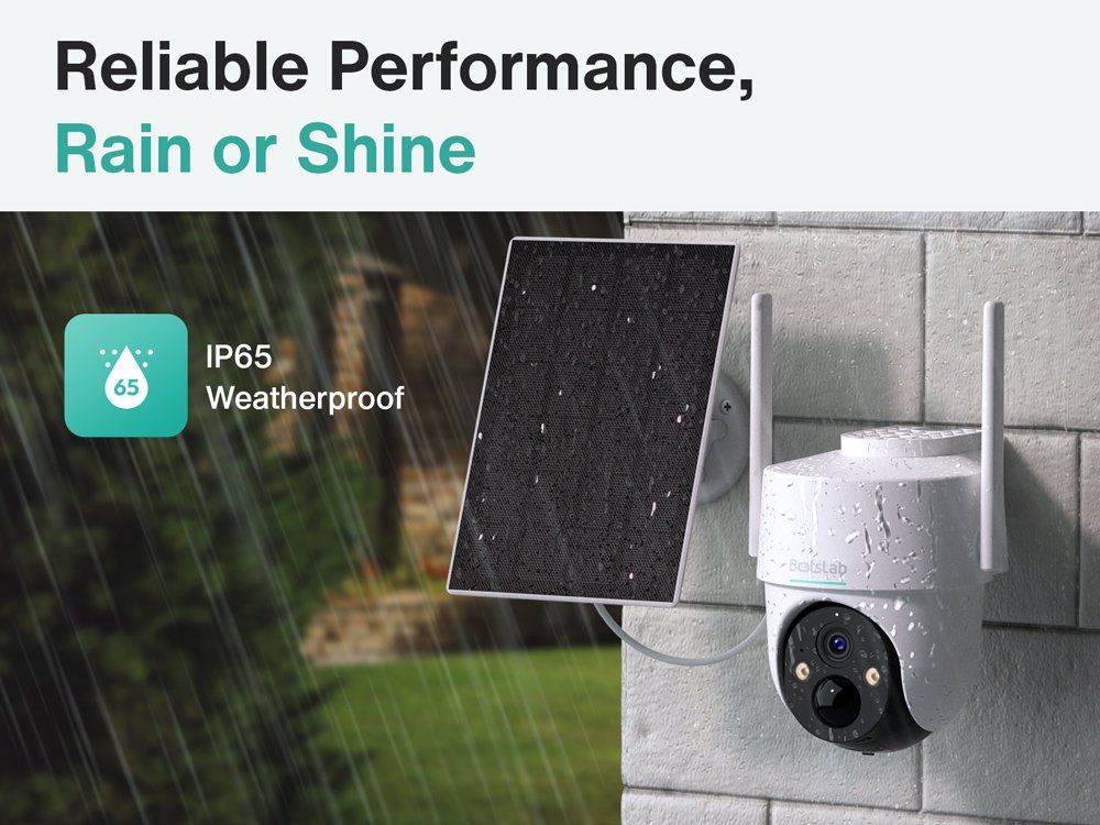smart iliaki kamera W313, 3MP/2K, WiFi, PTZ, SD, 5200mAh, IP65 outdoor