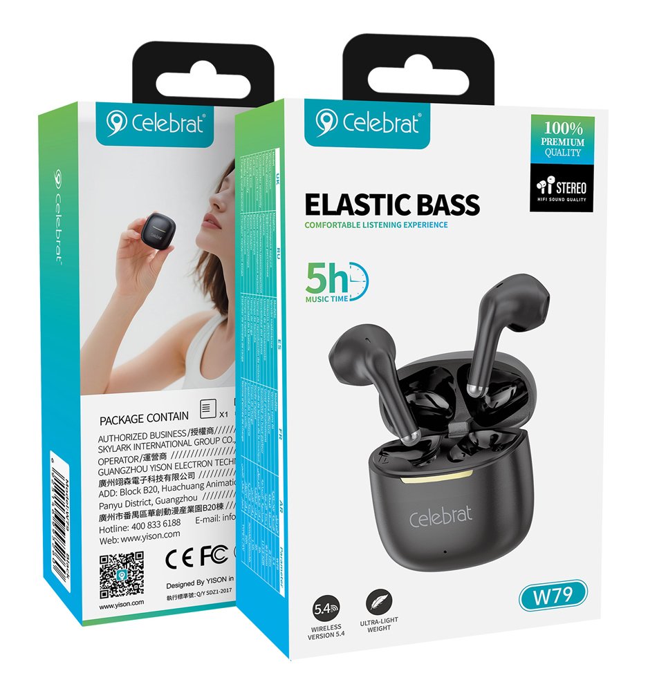 earphones me thiki fortisis W79, True Wireless, 13mm, 30/300mAh, mayra Bluetooth