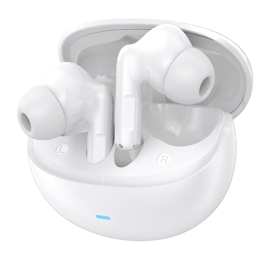 CELEBRAT earphones με θήκη φόρτισης W80, True Wireless, 13mm, 30/230mAh, λευκά