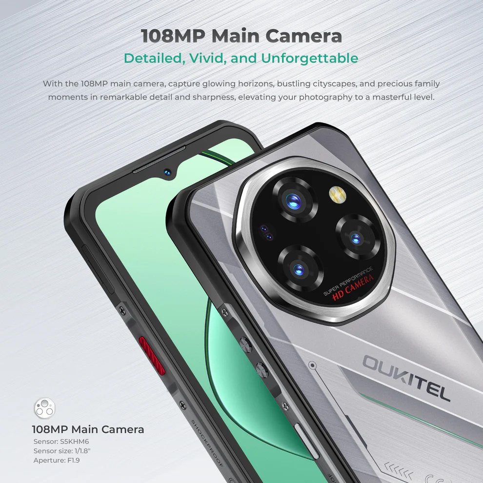 smartphone, 6.6", 12/512GB, 5G, 11000mAh, IP68/IP69K/MIL-STD-810H, mayro 12GB
