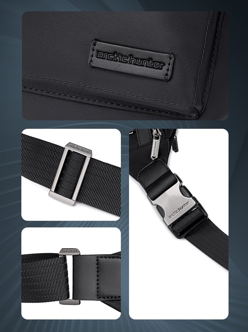 ARCTIC HUNTER τσάντα Crossbody XB00837, 3.5L, μαύρη - Image 5