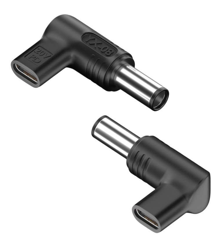 antaptoras trofodosias YX-08, USB-C se Dell 7.4x5mm, mayros DELL