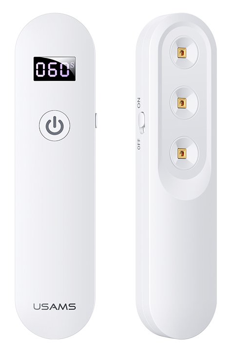 USAMS UV Αποστειρωτής ultra mini US-,με οθόνη & μπαταρία, λευκός 1972