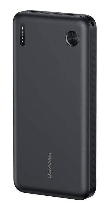USAMS power bank CD253, 2x θύρες εξόδου, 10000mAh, 10W, μαύρο