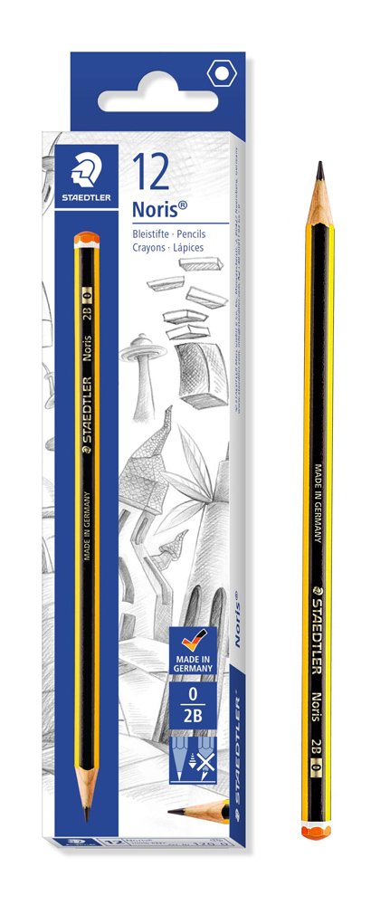 STAEDTLER ξύλινο μολύβι Noris , εξάγωνο, 2B0, 12τμχ