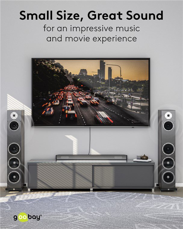 GOOBAY καλώδιο ήχου RCA σε RCA , 2m, μαύρο/ασημί - Image 8