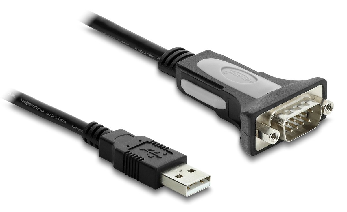 DELOCK καλώδιο USB σε RS-232 , 921.6Kbps, 3m, μαύρο