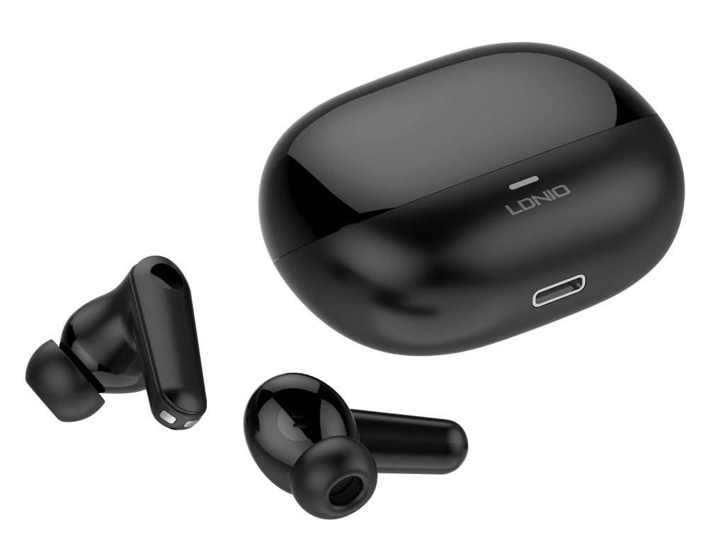 LDNIO earphones με θήκη φόρτισης T05, True Wireless, 13mm, 40/500mAh, μαύρα - Image 4
