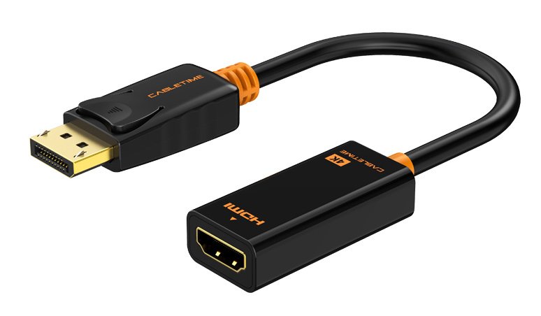 CABLETIME αντάπτορας DisplayPort σε HDMI CT-AV58-01G4K, 4K/30Hz, μαύρος