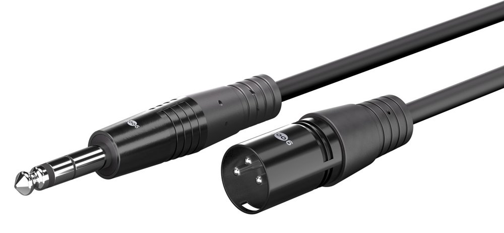 GOOBAY καλώδιο ήχου 6.35mm σε XLR , 3m, μαύρο