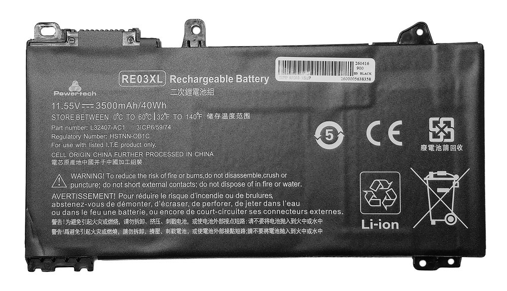 POWERTECH συμβατή μπαταρία RE03-3S1P για HP Proook 430/440/450/455 G6