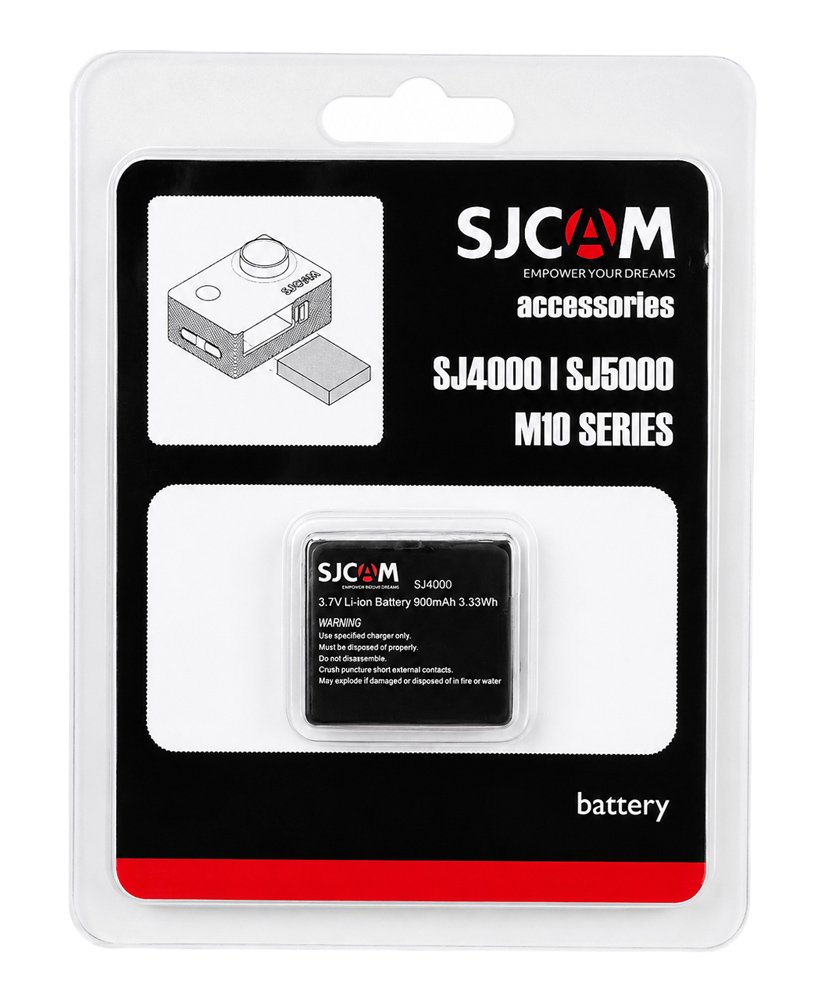 SJCAM μπαταρία για series action κάμερες, 900mAh - Image 2