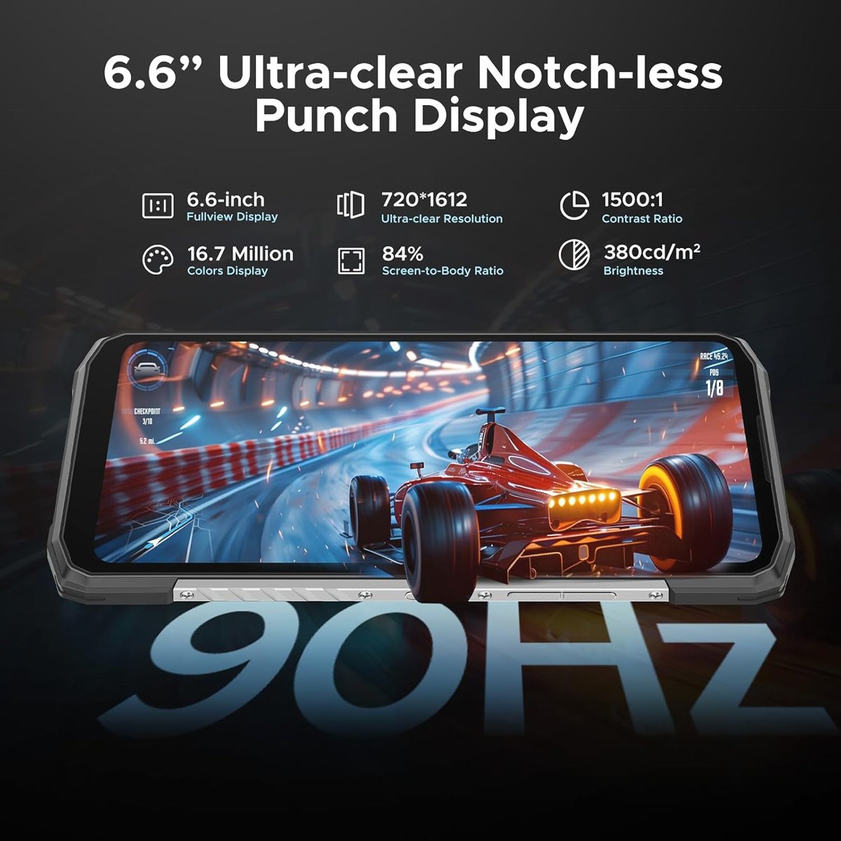 DOOGEE smartphone lade10 Power, 6.6", 8/128G, 10300mAh, IP68/IP69K/MIL-STD-810H, μαύρο - Image 2