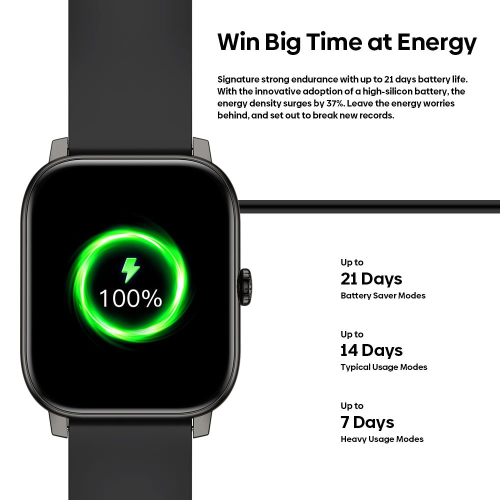 ZELAZE smartwatch talk Pro, heart rate, 1.91" TFT, μαύρο - Image 7