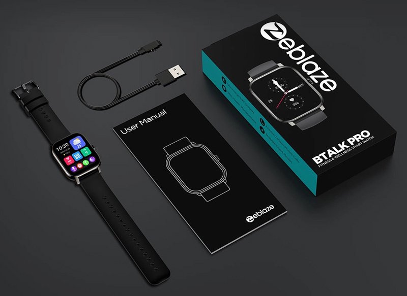 ZELAZE smartwatch talk Pro, heart rate, 1.91" TFT, μαύρο - Image 10