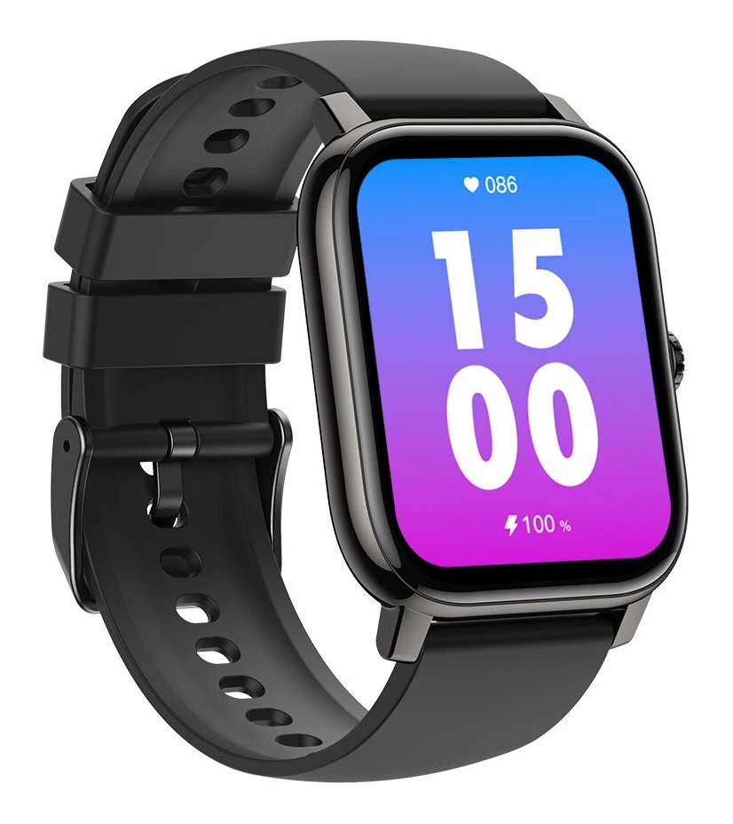 ZELAZE smartwatch talk Pro, heart rate, 1.91" TFT, μαύρο